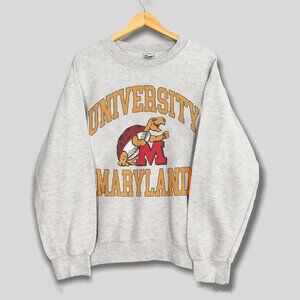Vintage 90s University Of Maryland Terrapins Football NCAA Athletics Sweatshirt